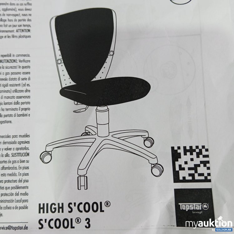 Artikel Nr. 437051 Artikel Nr. 437051: Topstar High S'Cool 3D Drehstuhl Kinder