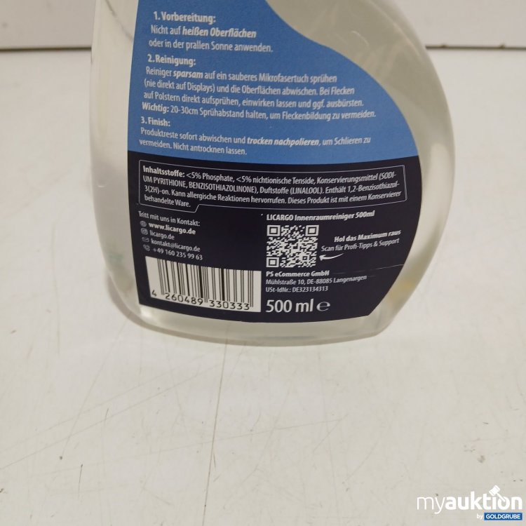 Artikel Nr. 464051 Artikel Nr. 464051: Licargo Innenraum-Reiniger 500 ml