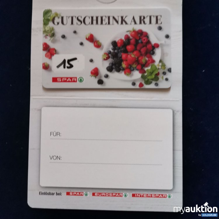 Artikel Nr. 784051 Artikel Nr. 784051: Spar Gutschein Wert 15 Euro