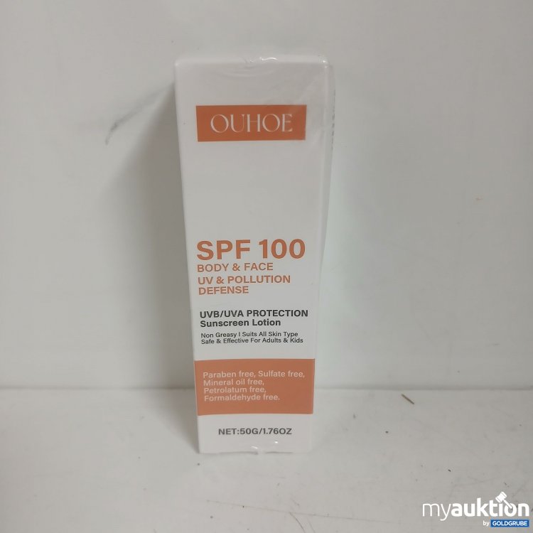 Artikel Nr. 828051 Artikel Nr. 828051: Ouhoe SPF 100 Sonnenschutz Lotion 50g