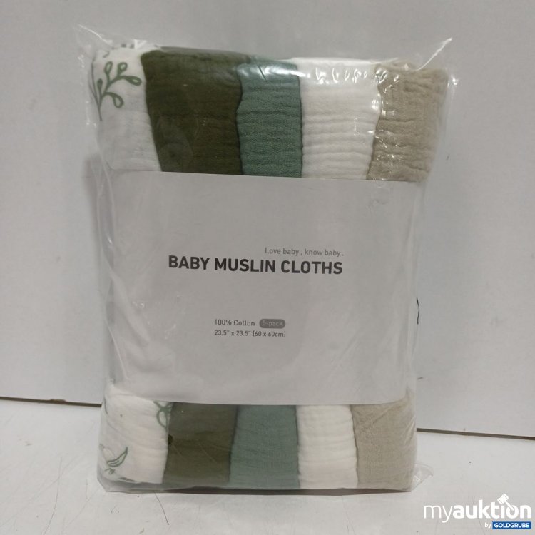 Artikel Nr. 939051 Artikel Nr. 939051: Baby Muslin Cloths 5-pack