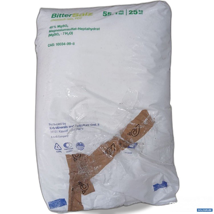 Artikel Nr. 960051: BitterSalz 25kg Magnesiumsulfat-Heptahydrat 10034-99-8