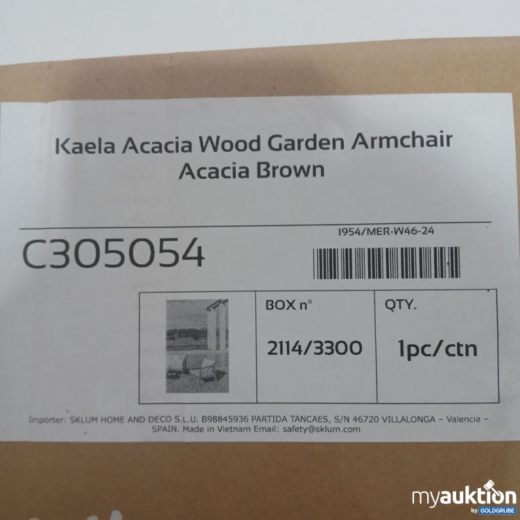Artikel Nr. 962051: Kaela Acacia Wood Garden Armchair Acacia Brown C305054