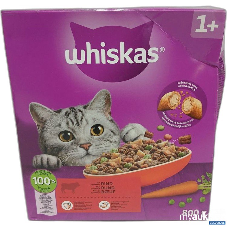 Artikel Nr. 968051: whiskas Katzenfutter Rind 800g