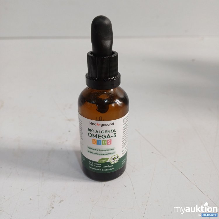 Artikel Nr. 462052: Kindgesund Bio Algenöl Omega- 3 milder Orangengeschmack 50ml