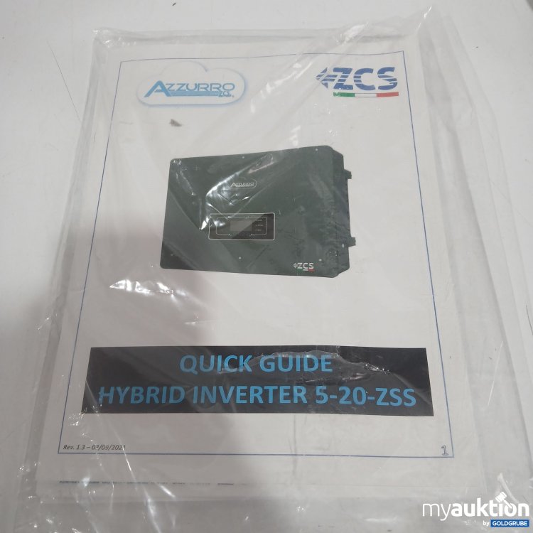 Artikel Nr. 523052: Azzurro Quick Quide Hybrid Inverter 5-20-ZSS