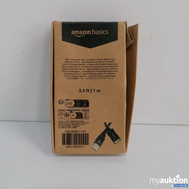 Artikel Nr. 826052: Amazon Basics USB 2.0 Extensions Cable, 1m