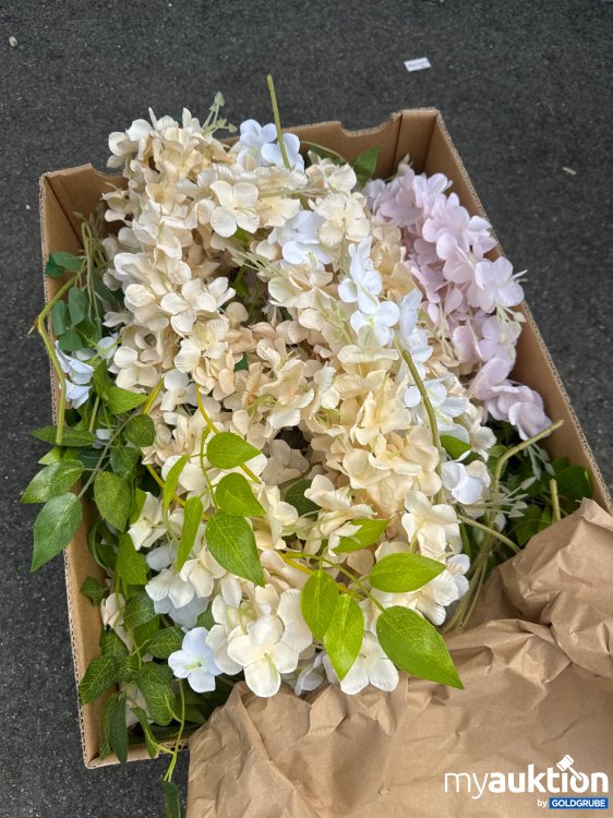 Artikel Nr. 935052 Artikel Nr. 935052: Schachtel voll mit Seidenblumen (gelb und rosa)