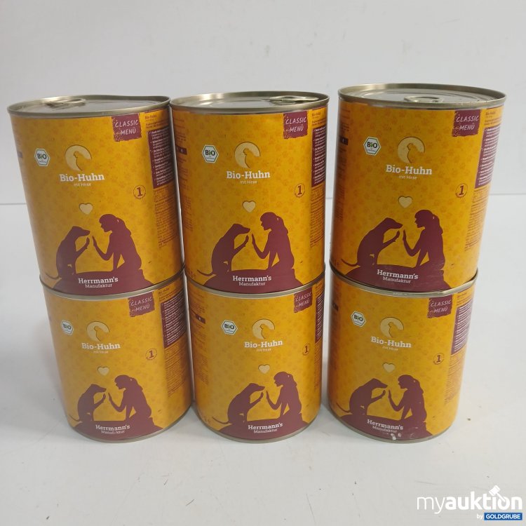 Artikel Nr. 951052: Herrmann's Manufaktur Bio-Huhn 6x800g