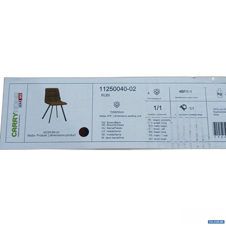 Artikel Nr. 961052: Carry Home Rubi Stühle 2er Set 11250040-02 braun/schwarz