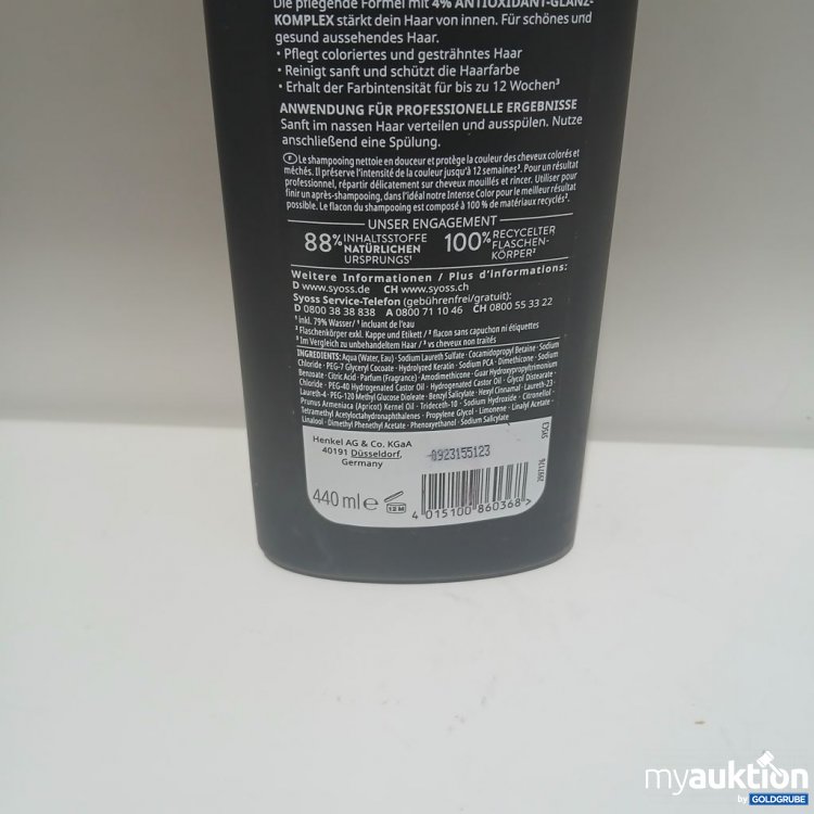 Artikel Nr. 982052 Artikel Nr. 982052: Syoss Intense Color Farbpflege Shampoo