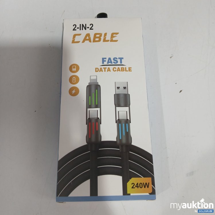 Artikel Nr. 523053: 2in1 Cable Fast Data Cable 240W 