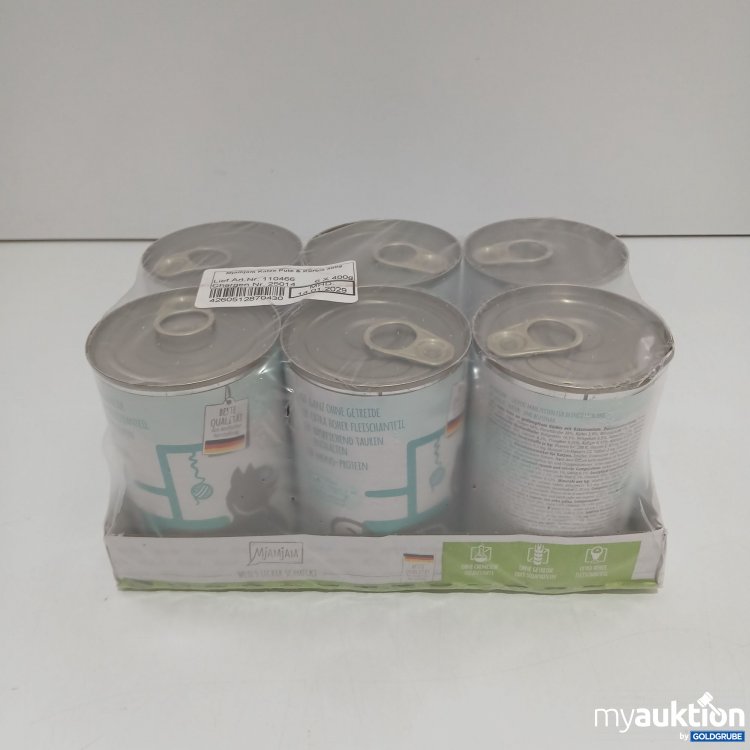 Artikel Nr. 852053: Mjamjam Katze Pute & Kürbis 6x400g