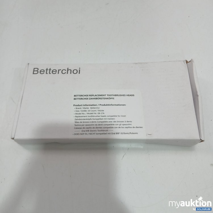 Artikel Nr. 874053: Betterchoi Zahnbürstenköpfe EB-17A 16 Stück 
