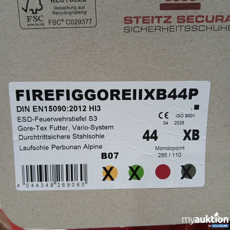 Artikel Nr. 890053: Steitz Secura Sicherheitsschuhe FirefiggoreIIXB44P  