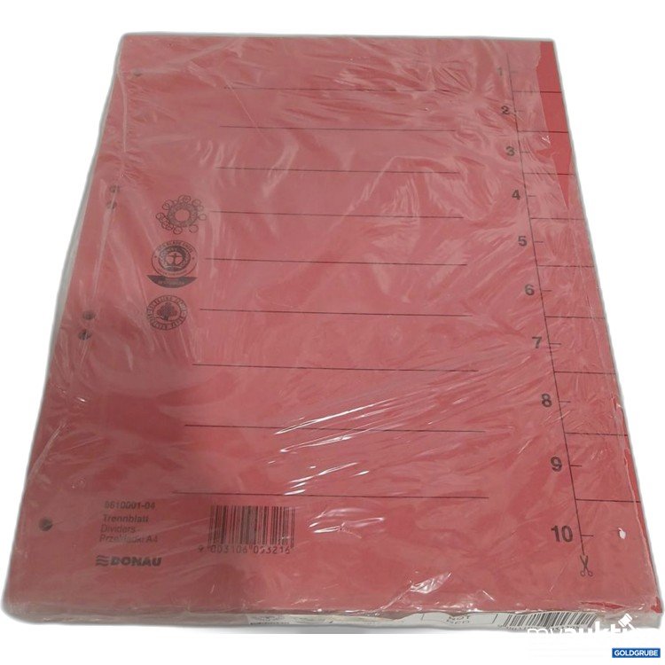 Artikel Nr. 964053: Donau Trennblätter rot A4