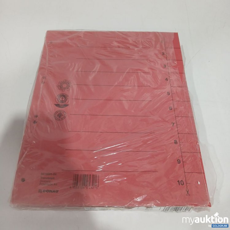 Artikel Nr. 964053: Donau Trennblätter rot A4