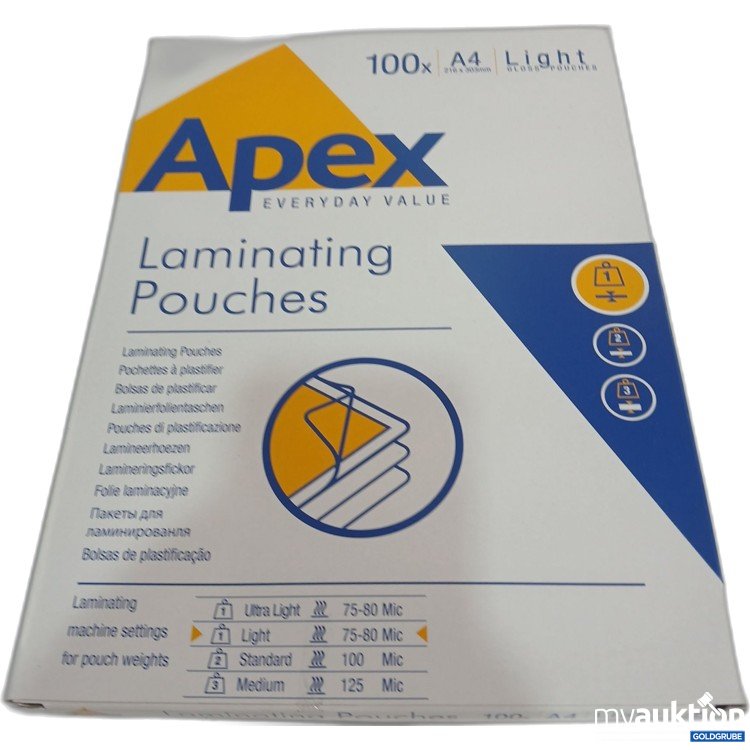 Artikel Nr. 967053: Apex Laminierfolientaschen A4 100x 