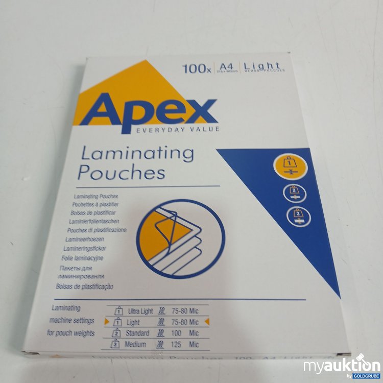 Artikel Nr. 967053: Apex Laminierfolientaschen A4 100x 