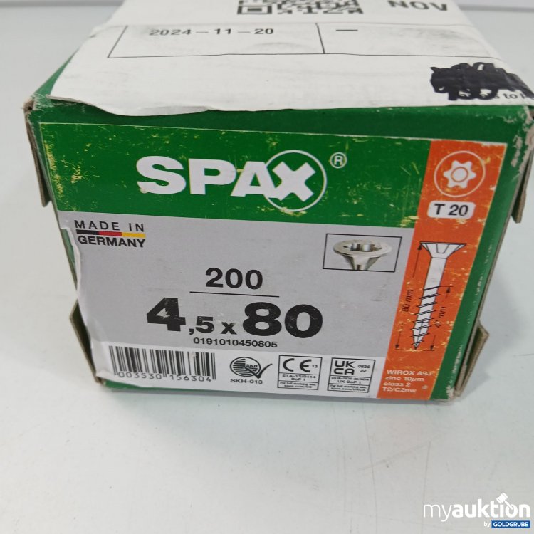 Artikel Nr. 437054 Artikel Nr. 437054: Spax Schrauben 200 /4.5x80 T20