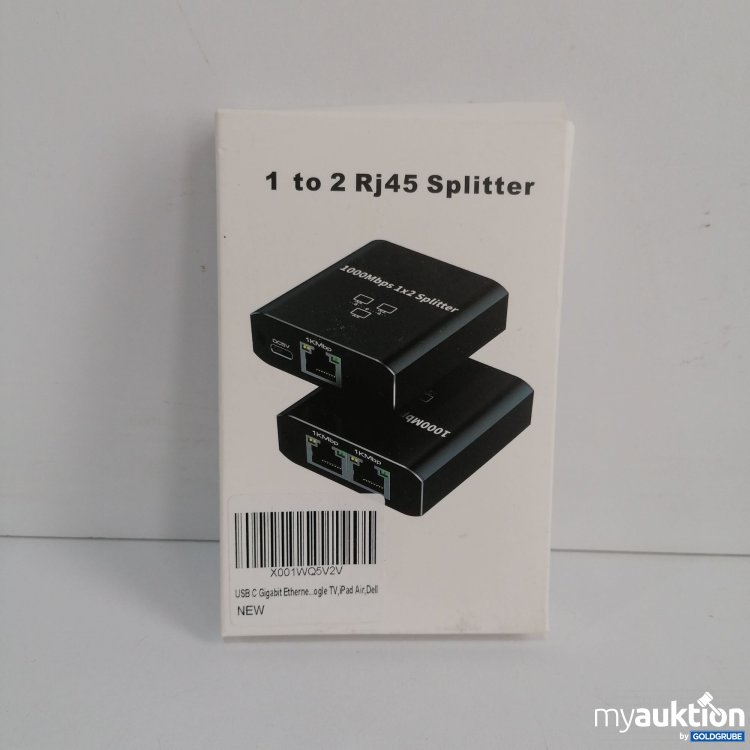 Artikel Nr. 826054 Artikel Nr. 826054: USB-C Gigabit Ethernet 1 to 2 Rj 45 Splitter