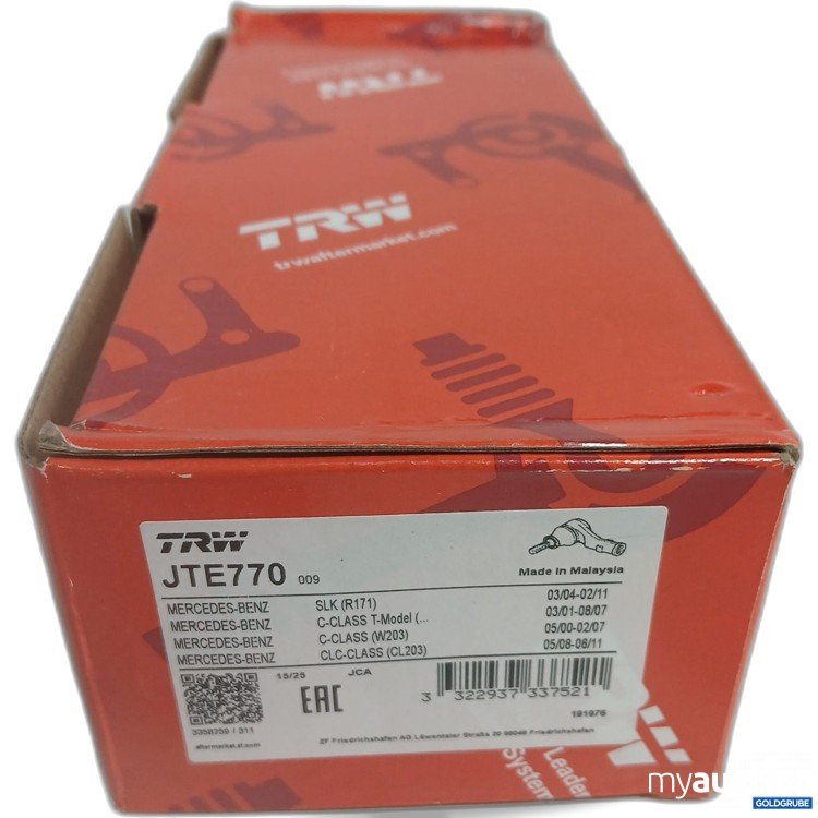 Artikel Nr. 956054 Artikel Nr. 956054: TRW Mercedes-Benz JTE770 Spurstangenkopf