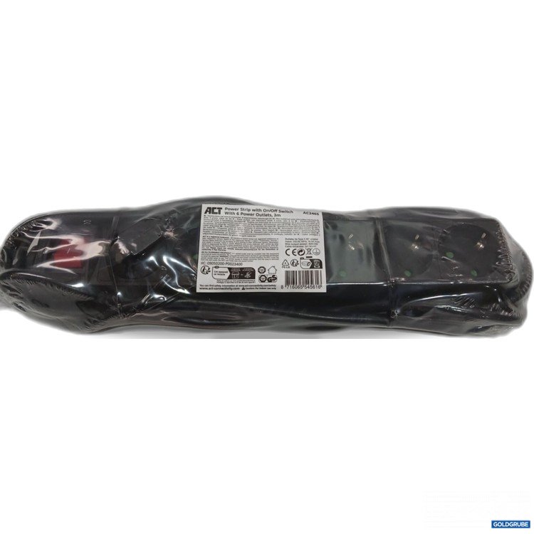 Artikel Nr. 960054: ACT Power Strip with On/Office Switch With 6 Power Outlets 3m AC2465