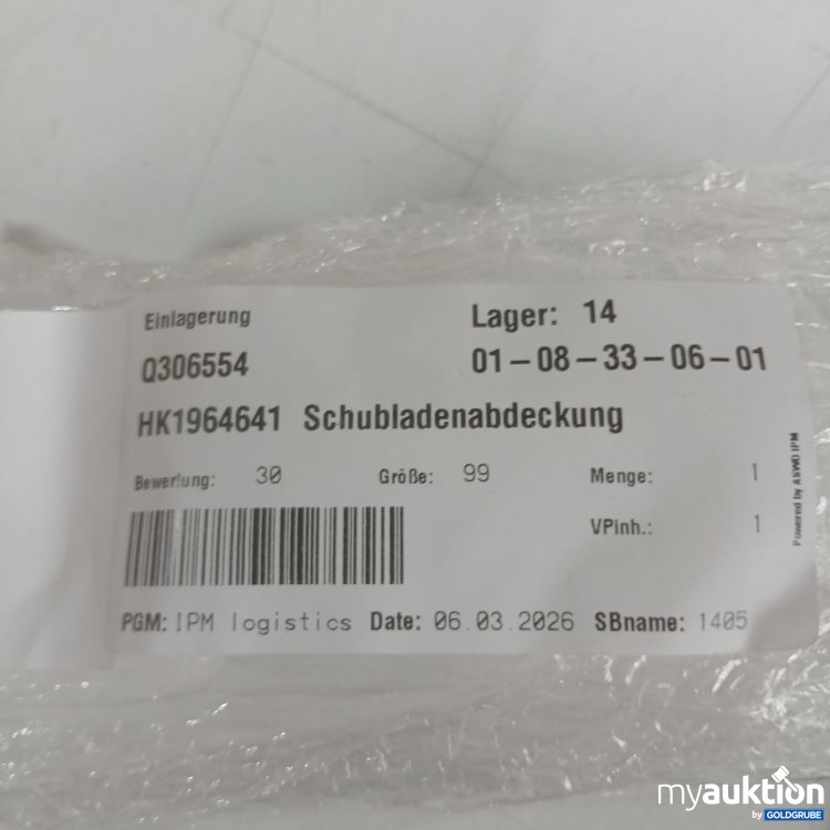 Artikel Nr. 988054 Artikel Nr. 988054: Schubladenabdeckung ca 78,5x10cm