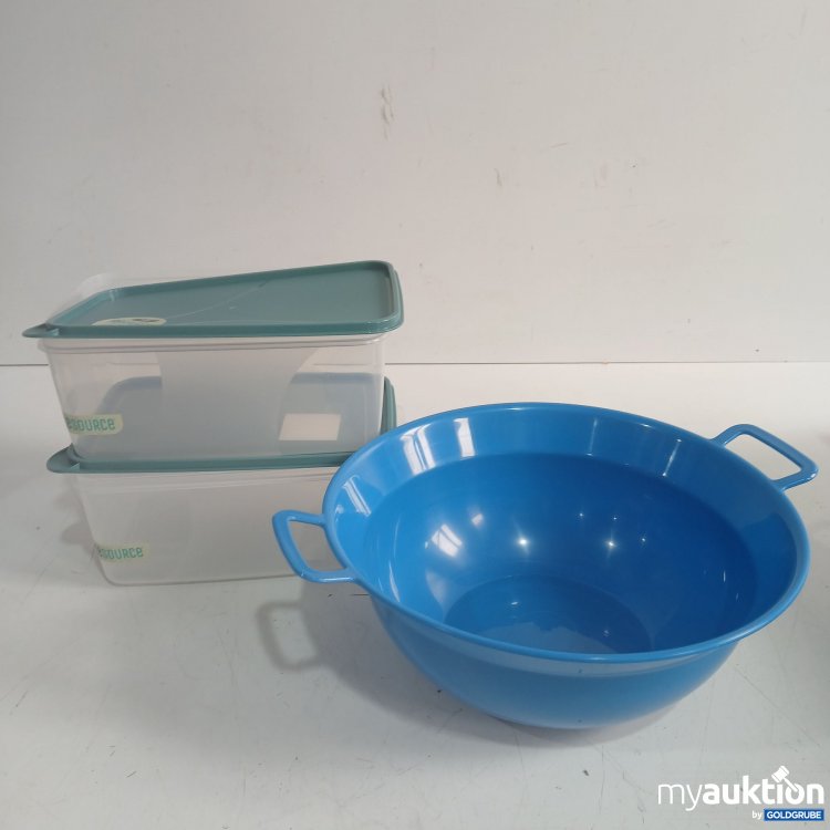 Artikel Nr. 463055 Artikel Nr. 463055: Kunststoff Frischhaltedosen 4L + Kunststoff Schüssel ca. 32cm