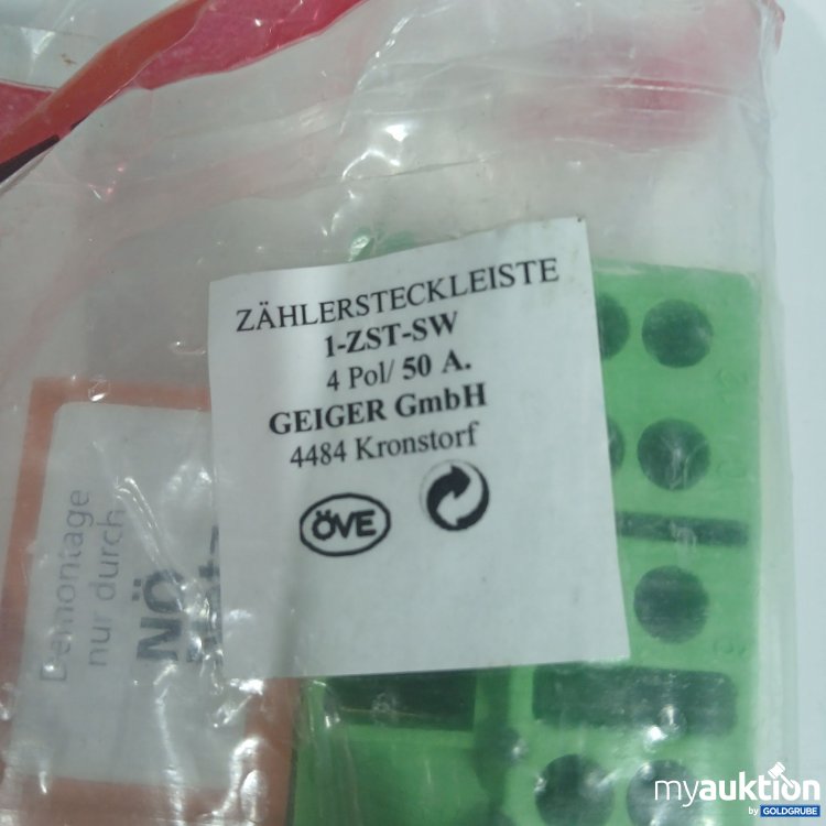 Artikel Nr. 519055 Artikel Nr. 519055: Zählersteckleiste 1-ZST-SW 4pol/50 A.