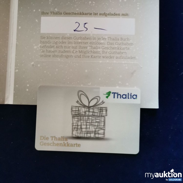 Artikel Nr. 784055: Thalia Gutschein Wert 25 Euro 