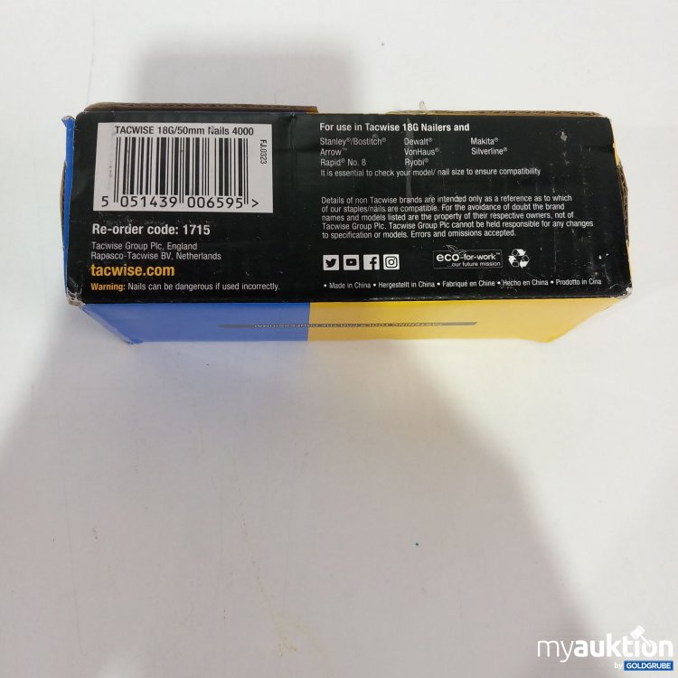 Artikel Nr. 822055: Tac Wise Nägel 18G/30mm 1 3/16"2
