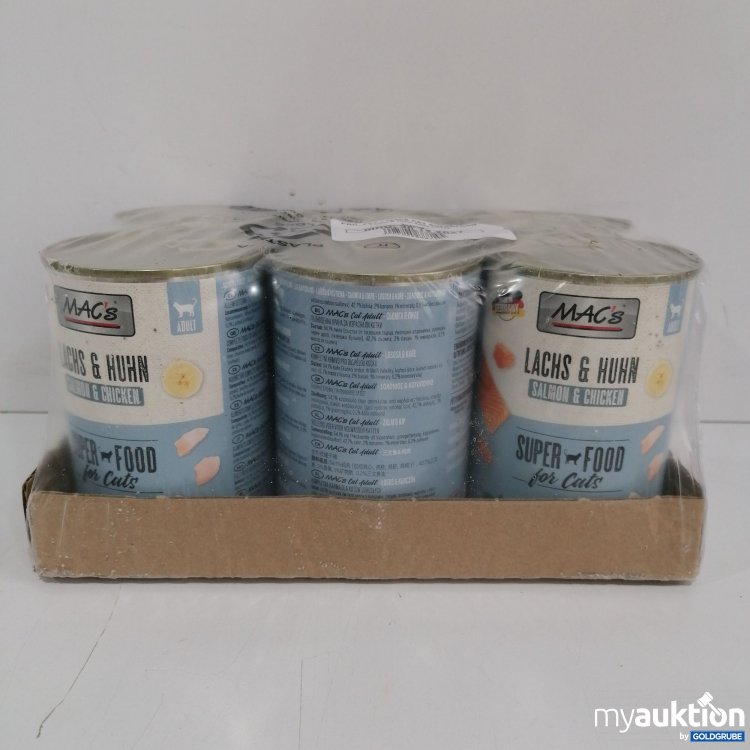 Artikel Nr. 840055: Macs Cat, Lachs und Huhn 6x400g 
