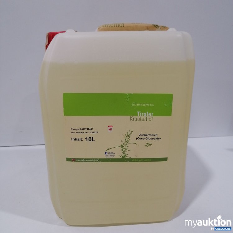 Artikel Nr. 879055: Tiroler Kräuterhof Zuckertensid Coco Glucoside 10L