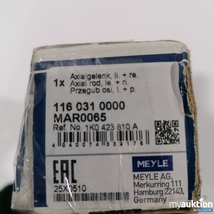 Artikel Nr. 8965055: Meyle Axialgelenk 116 031 0000 MAR0065 25x0510