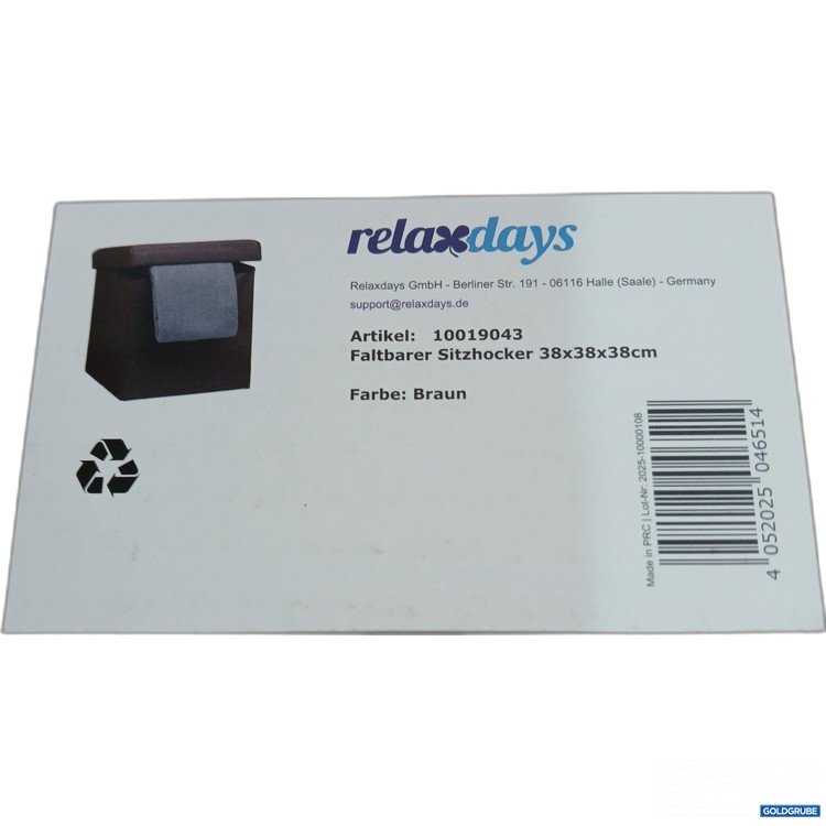 Artikel Nr. 969055: Relaxdays Faltbarer Sitzhocker 10019043
