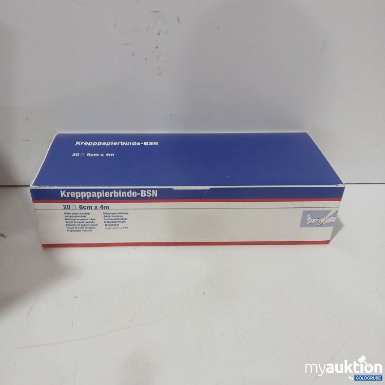 Artikel Nr. 980055 Artikel Nr. 980055: Krepppapierbinde-BSN 20 Rollen a 6×4cm