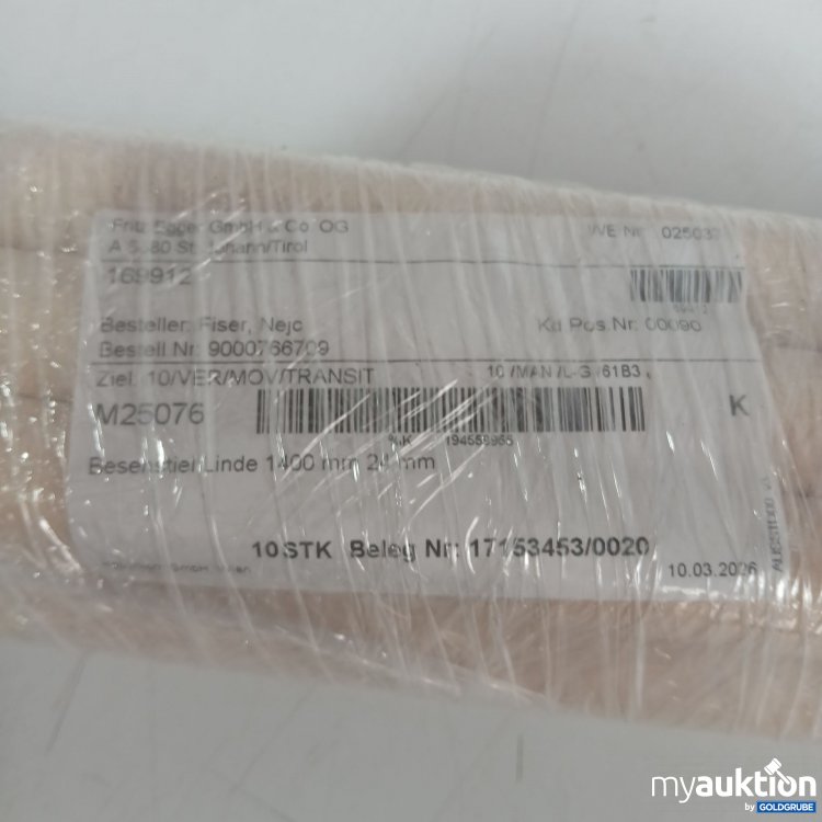 Artikel Nr. 988055 Artikel Nr. 988055: Besenstiel Linde 1400mm 24mm 10Stk