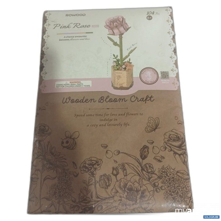 Artikel Nr. 448056 Artikel Nr. 448056: Rowood Pink Rose Wooden Bloom Craft TW041 104 Teile