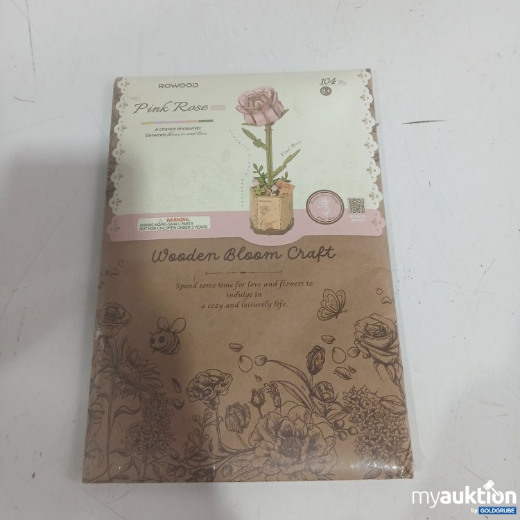 Artikel Nr. 448056 Artikel Nr. 448056: Rowood Pink Rose Wooden Bloom Craft TW041 104 Teile