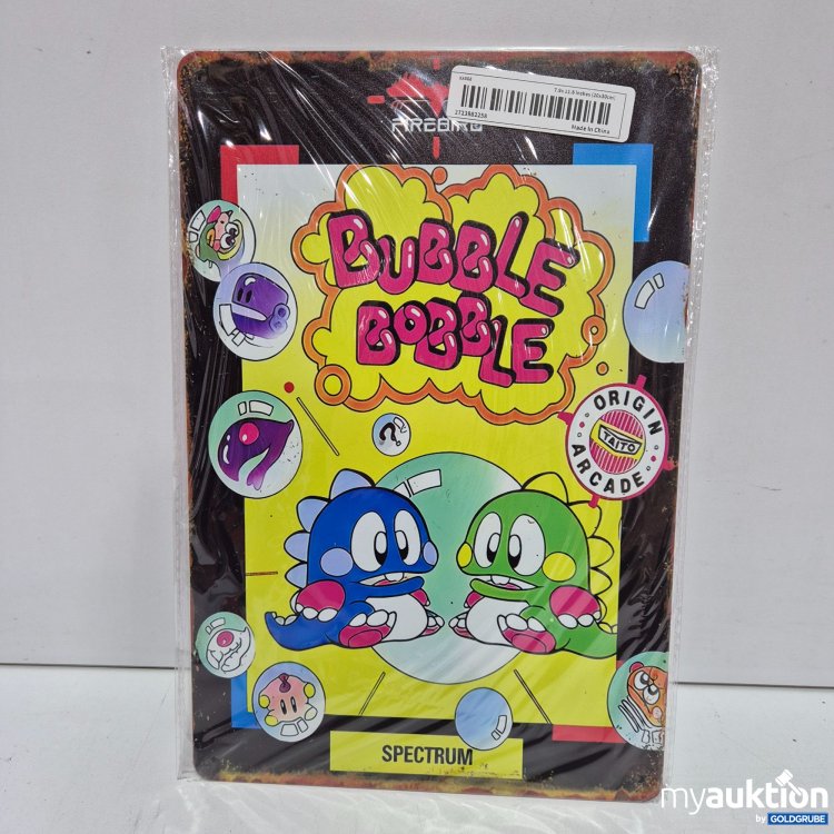 Artikel Nr. 820056 Artikel Nr. 820056: Bubble Bobble Blechschield
