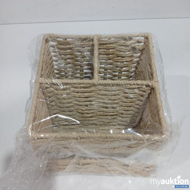 Artikel Nr. 964056: Aufbewahrungskorb mit 3 Fächern ca. 17x17cm