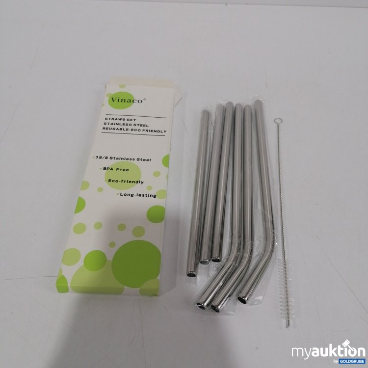 Artikel Nr. 860057 Artikel Nr. 860057: Vinaco Strohhalm Set Stainless steel