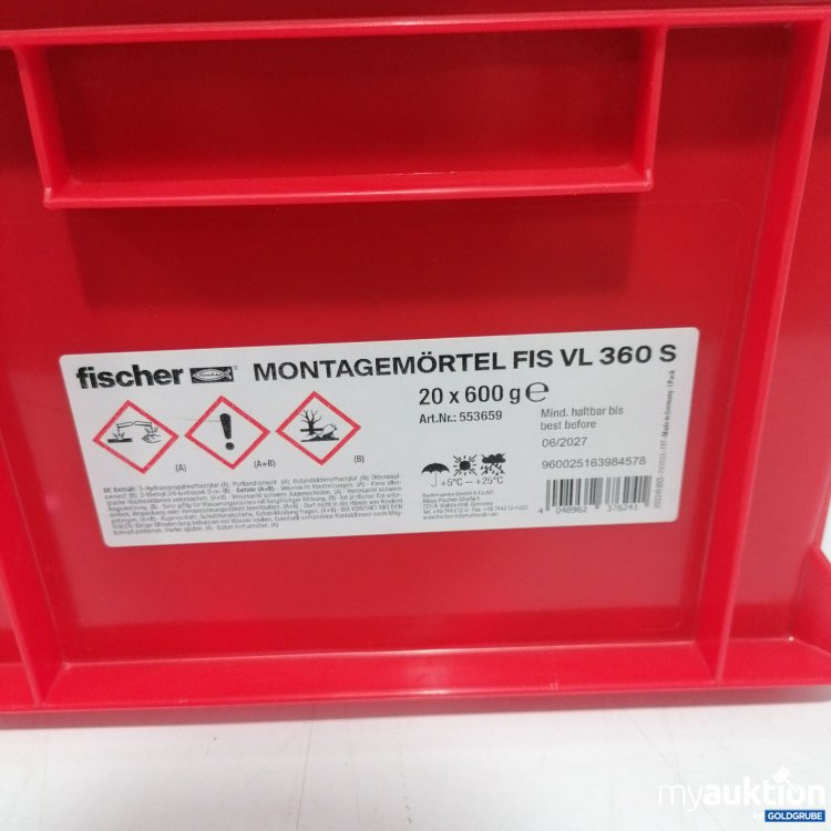 Artikel Nr. 886057: Fischer FIS VL 360 S Montagemörtel Art:553659