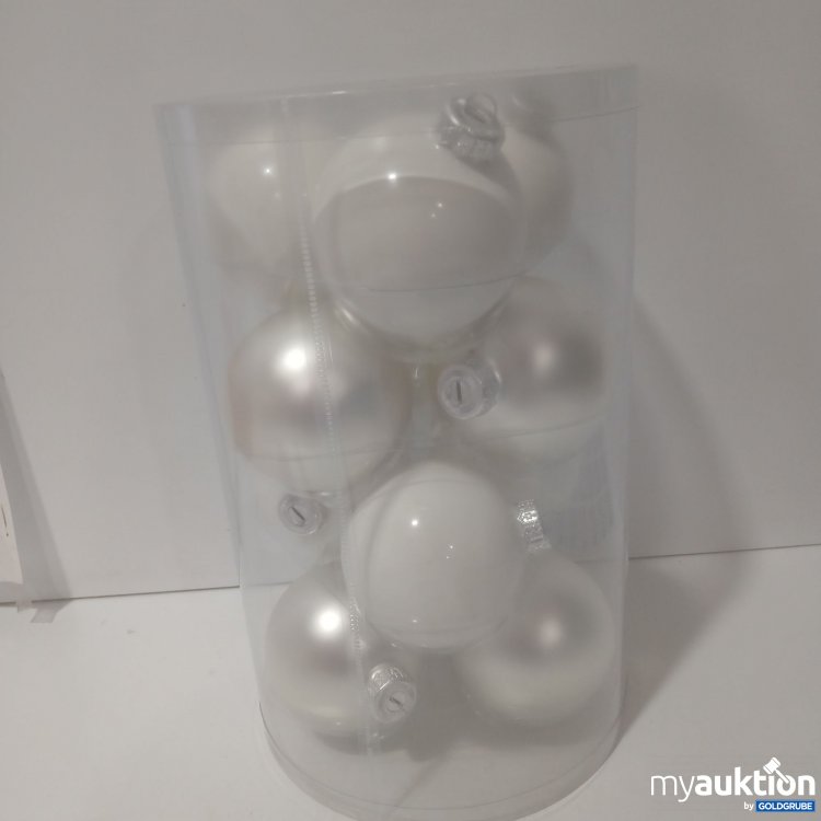 Artikel Nr. 912057 Artikel Nr. 912057: Weihnachtskugeln Silber/Weiß