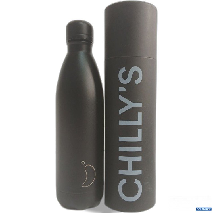 Artikel Nr. 919057: Chilly's Trinkflasche Edelstahl Schwarz 750ml