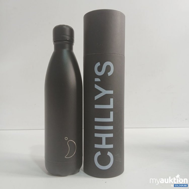 Artikel Nr. 919057: Chilly's Trinkflasche Edelstahl Schwarz 750ml