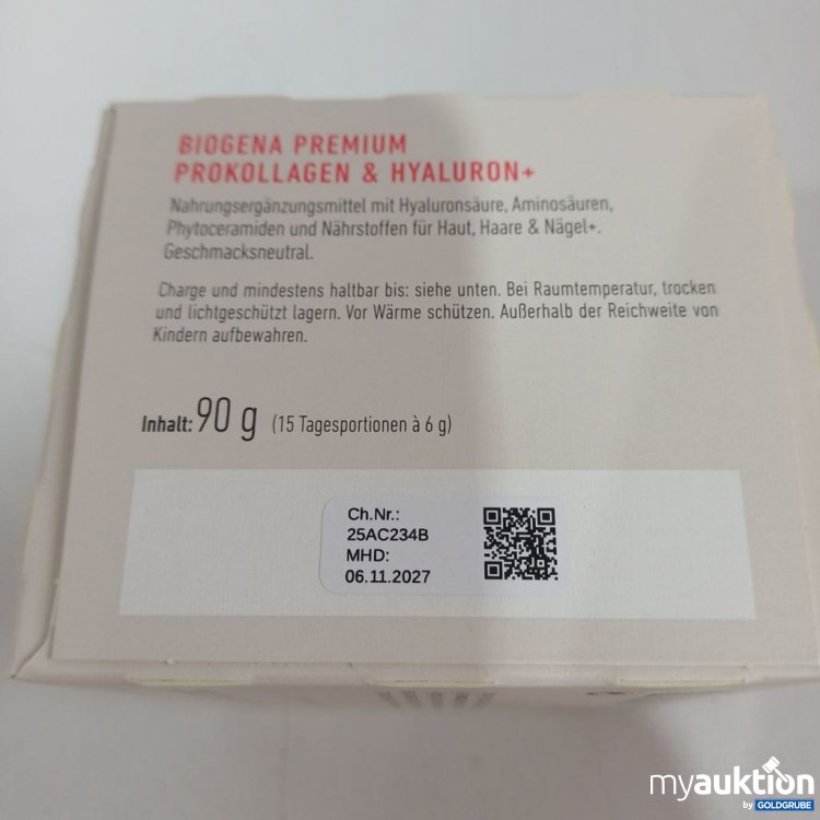 Artikel Nr. 971057 Artikel Nr. 971057: Biogena Prokollagen & Hyaluron+ Premium 90g