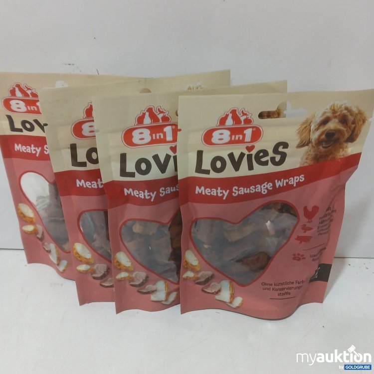 Artikel Nr. 466058: Lovies Meaty Sausage Wraps Hundesnack 4x
80