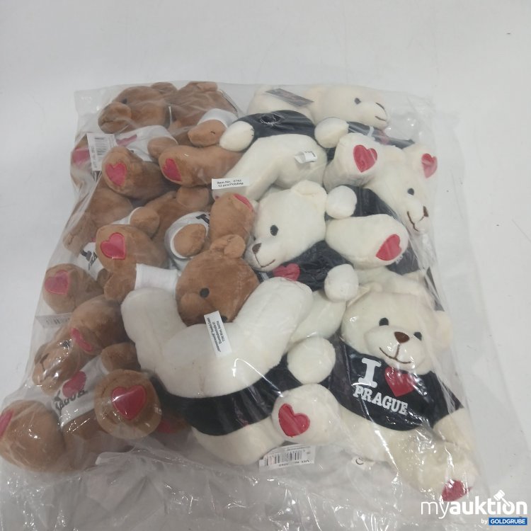 Artikel Nr. 524058: I Love Prague Stoff Bärchen 12Stk 